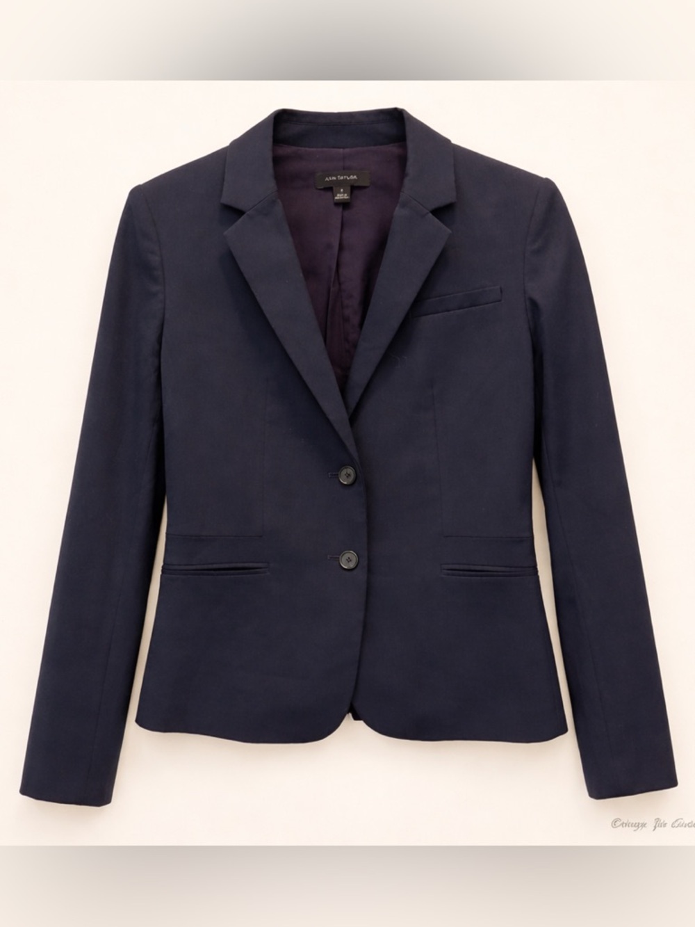 Ann Taylor Navy Women's Tailored Blazer - Classic Office Jacket